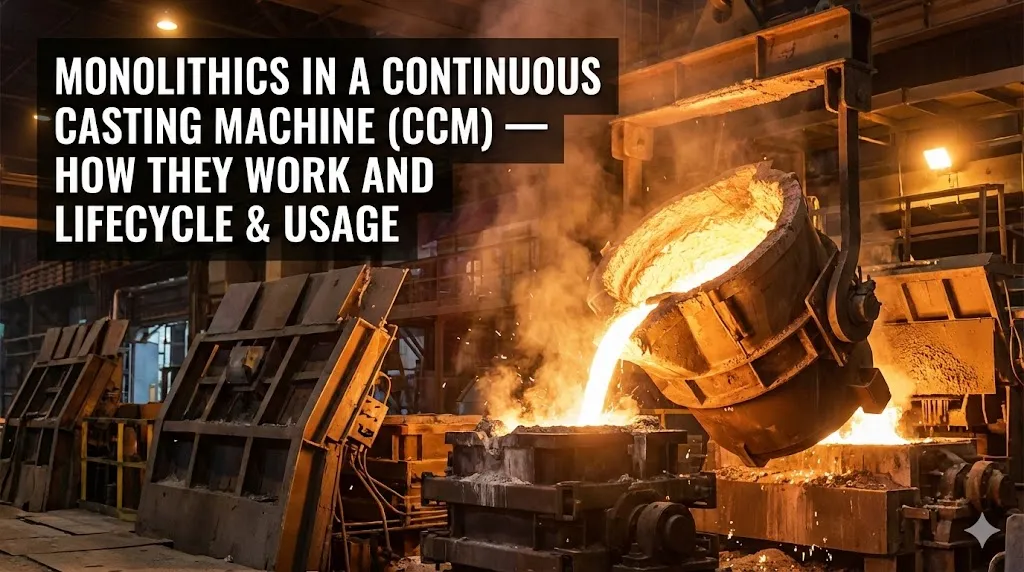 Monolithics in a Continuous Casting Machine (CCM) — How they work and lifecycle & usage